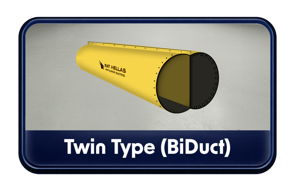 Button twin Duct